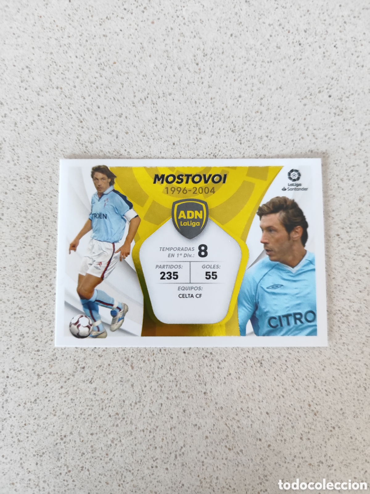 Cromos de F&uacute;tbol: CROMO N&Uacute;MERO 21 ADN LA LIGA MOSTOVOI CELTA DE VIGO LIGA ESTE 21/22