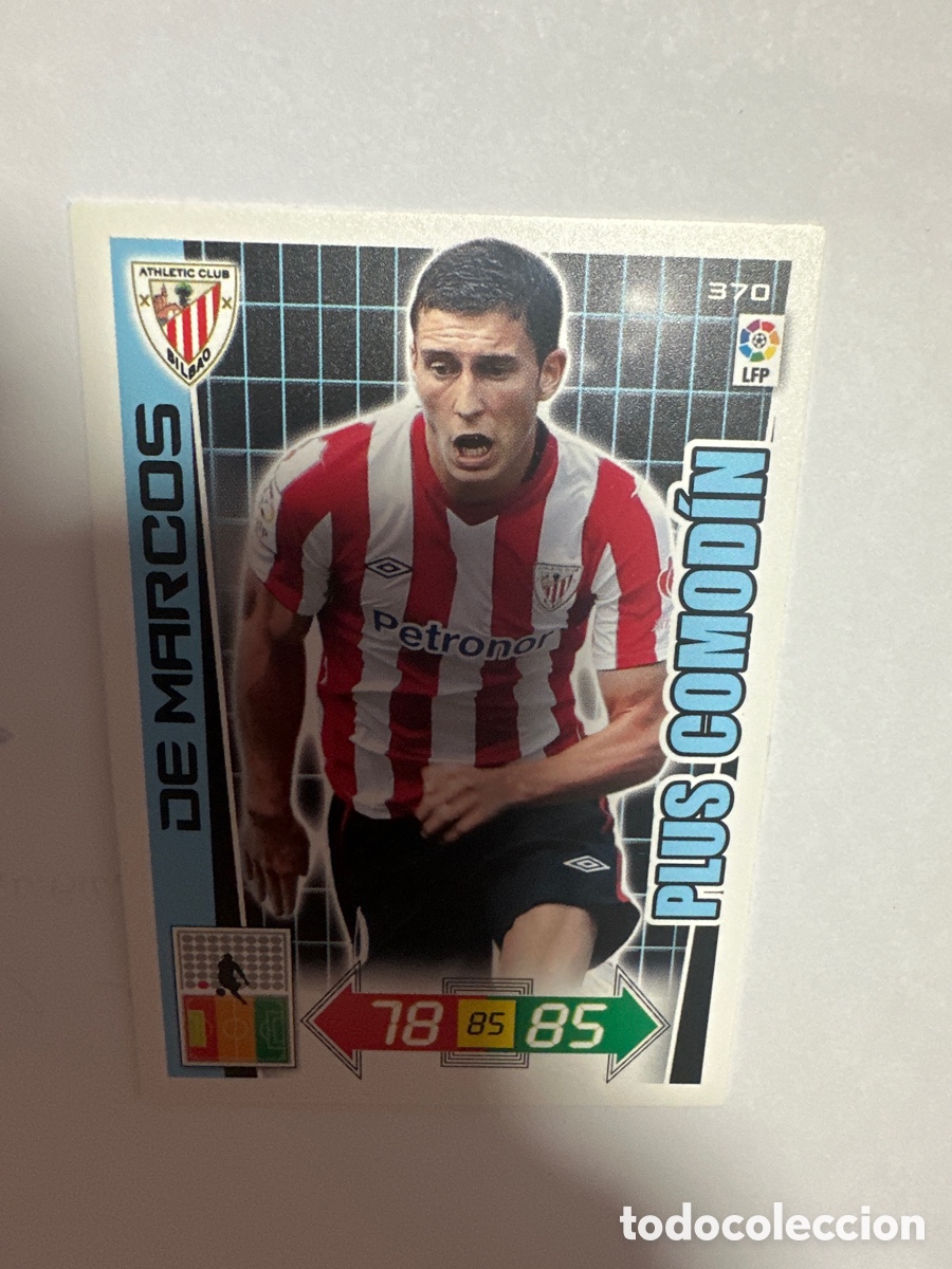 Football Stickers: DE MARCOS 370 ATHLETIC CLUB DE BILBAO PLUS COMOD&Iacute;N ADRENALYN LA LIGA 2012 2013 12 13