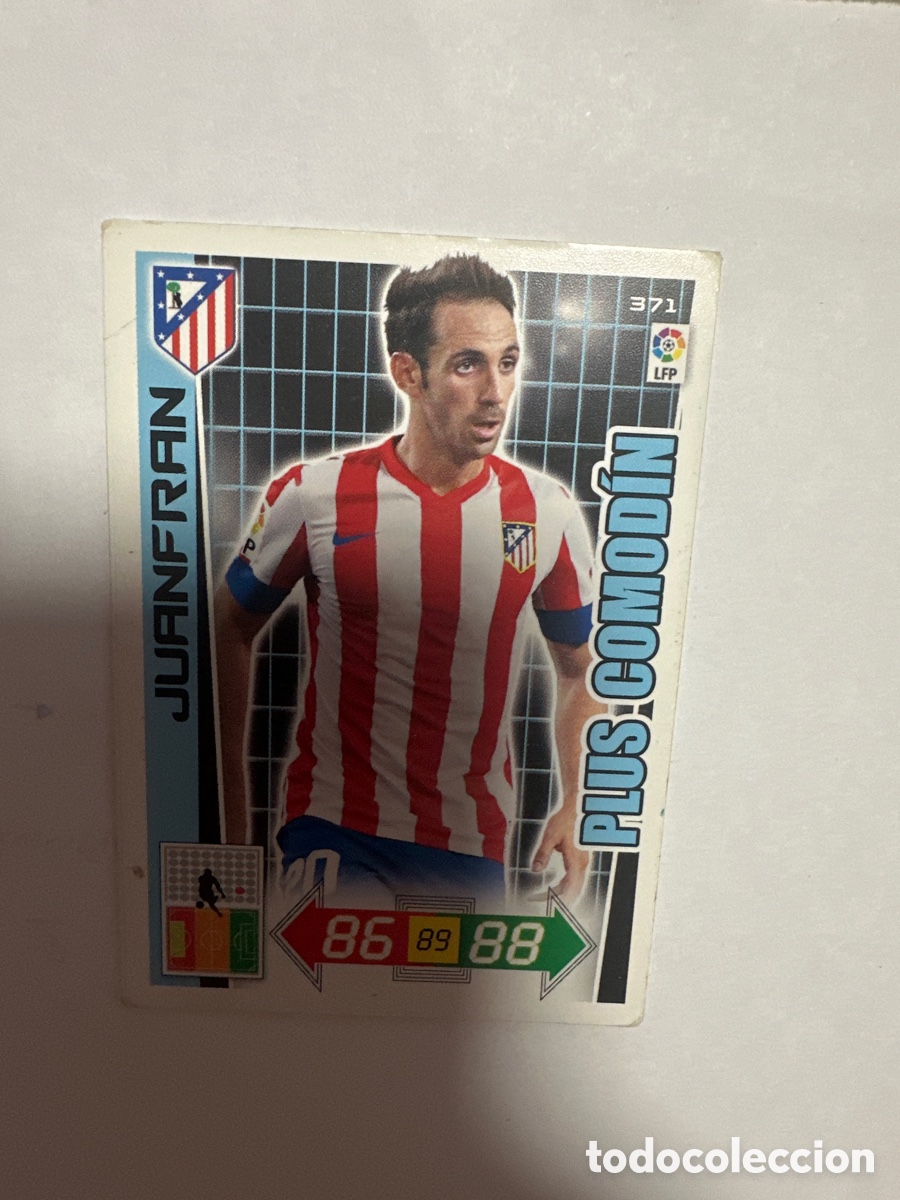 Cromos de Futebol: JUANFRAN 371 ATL&Eacute;TICO DE MADRID PLUS COMOD&Iacute;N ADRENALYN LA LIGA 2012 2013 12 13