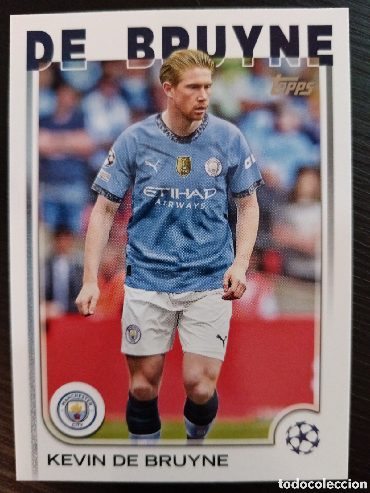 Cromos de f&uacute;tbol: De Bruyne Manchester City Topps UCC 24-25 #17