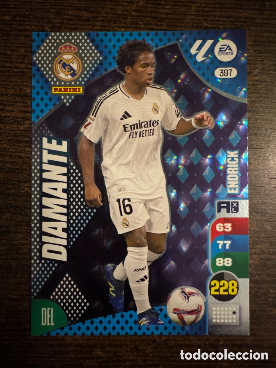Cromos de f&uacute;tbol: # 397 Endrick Real Madrid Diamante Adrenalyn XL 24 25 2024 2025