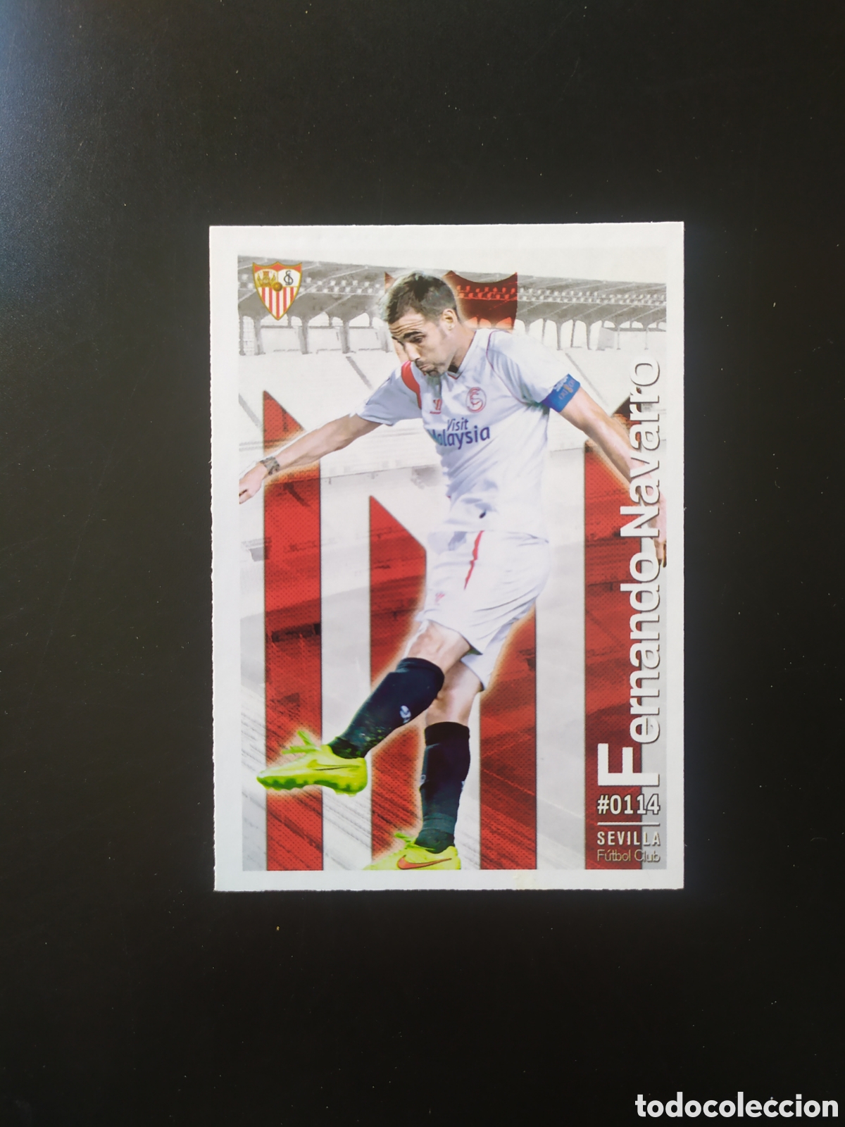 Football Stickers: Mundicromo fichas Liga 2015 2016 15 16 Fernando Navarro n&deg; 114 Sevilla