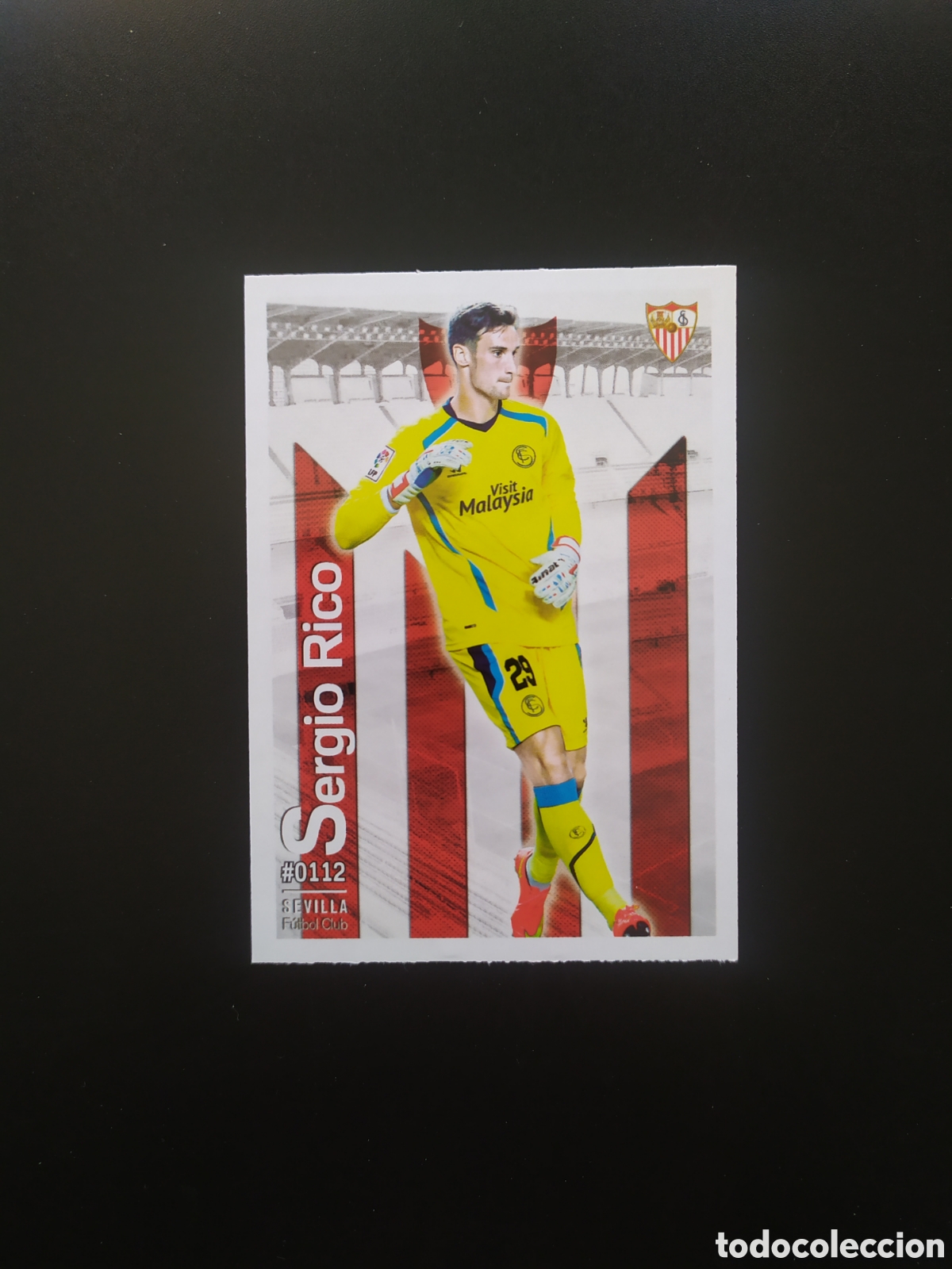Figurine di Calcio: Mundicromo fichas Liga 2015 2016 15 16 Sergio Rico n&deg; 112 Sevilla