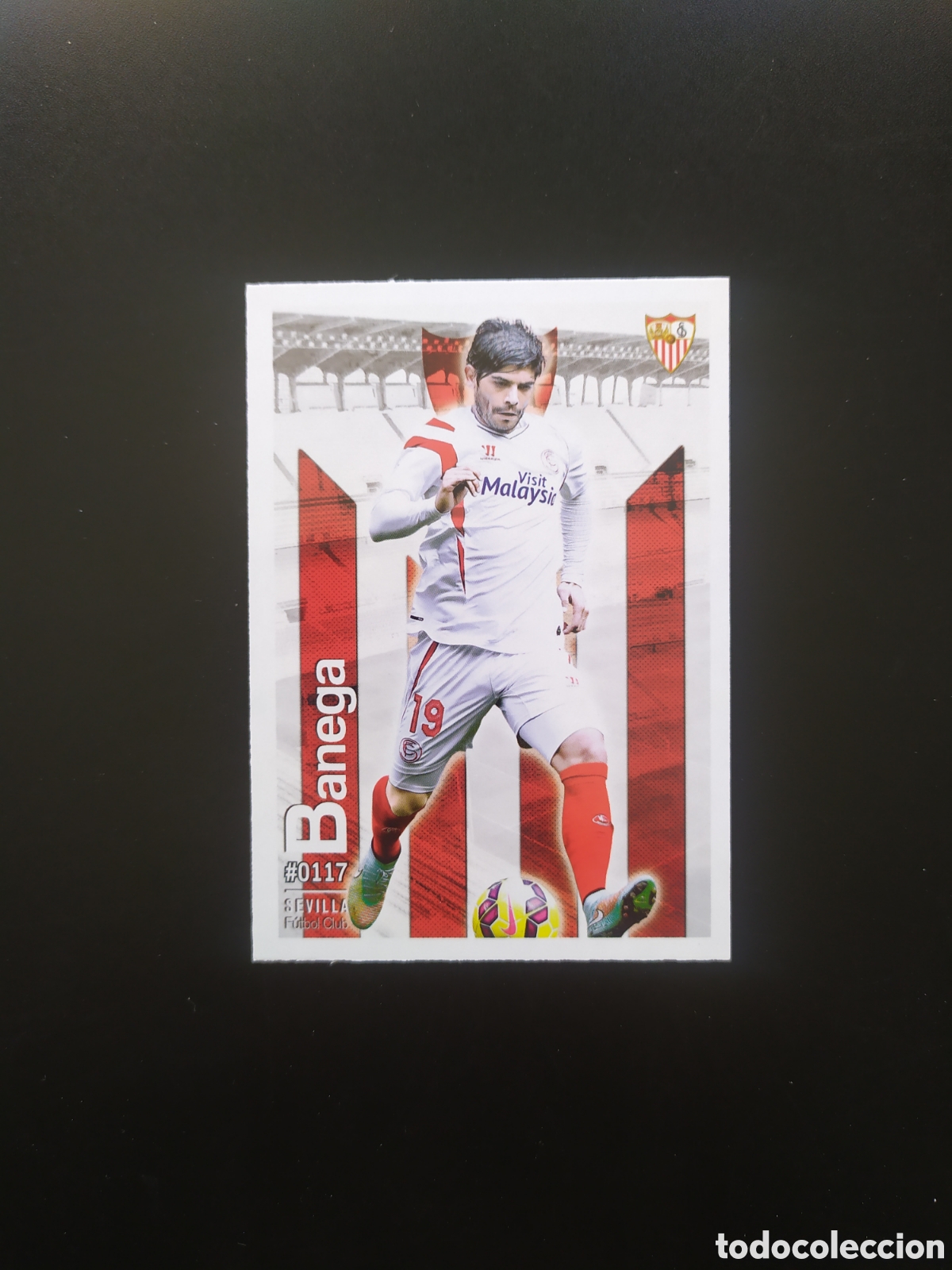 Cartes &agrave; collectionner de Football: Mundicromo fichas Liga 2015 2016 15 16 Banega n&deg; 117 Sevilla