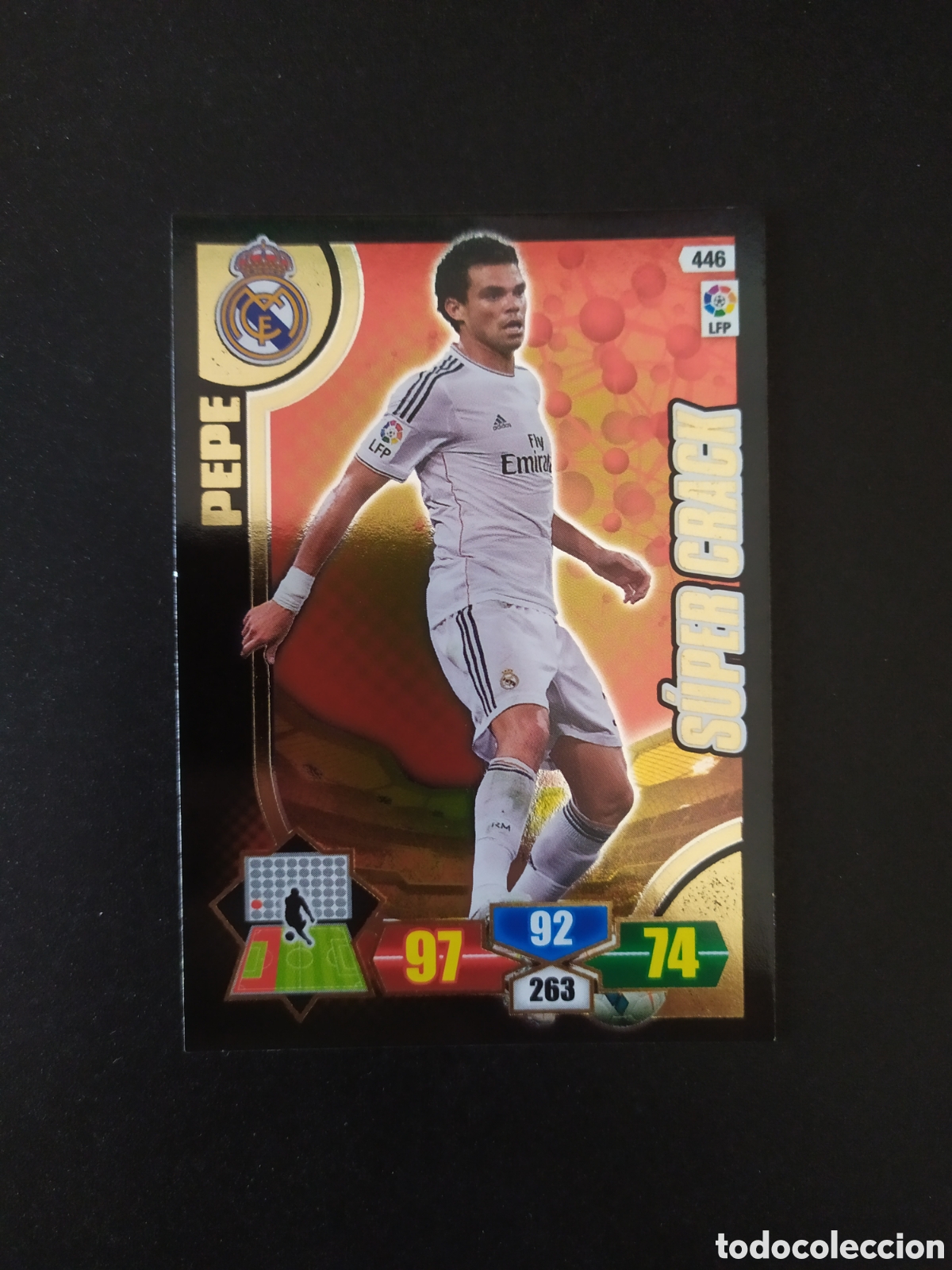 Cartes &agrave; collectionner de Football: Adrenalyn 2013 2014 13 14 panini Pepe super crack n&deg; 446 Real Madrid