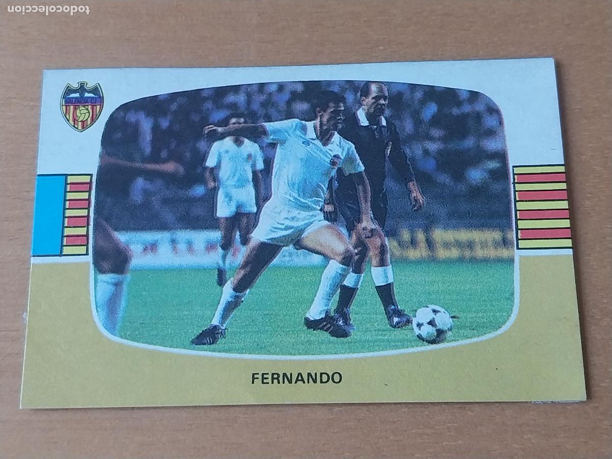 Figurine di Calcio: FERNANDO VALENCIA CROMO RECUPERADO CROMOS CANO LIGA 84 85 1984 ORIGINAL VINTAGE