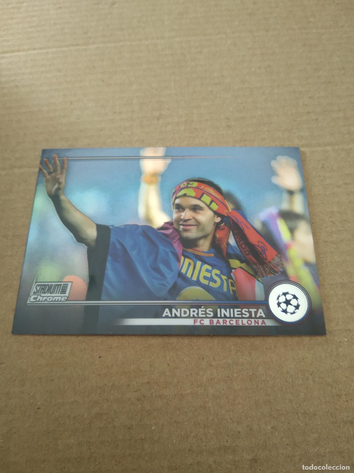 Cromos de f&uacute;tbol: 84 INIESTA BARCELONA BAR&Ccedil;A CROMO FUTBOL 22-23 TOPPS STADIUM CHROME CLUB COMPETITIONS 2022-2023