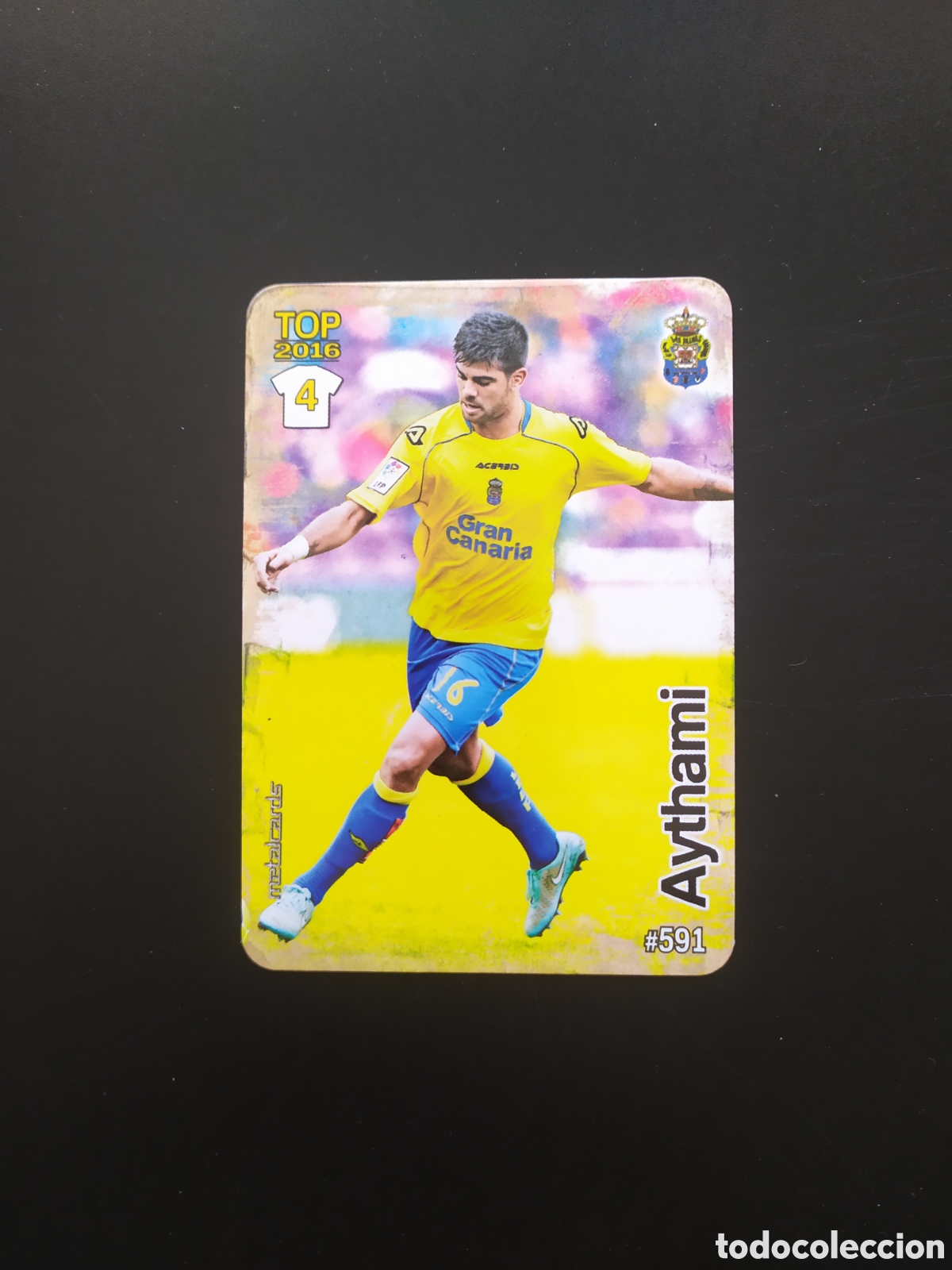 Figurine di Calcio: Mundicromo fichas Liga 2015 2016 15 16 Aythami mate n&deg; 591 Las Palmas
