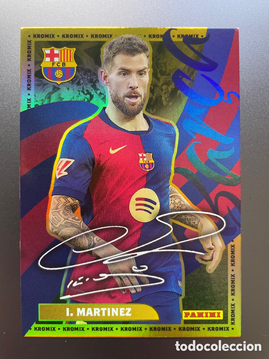 Cartes &agrave; collectionner de Football: I&ntilde;igo Martinez K35 Autografo Kromix Panini Club FC Barcelona 2024-25