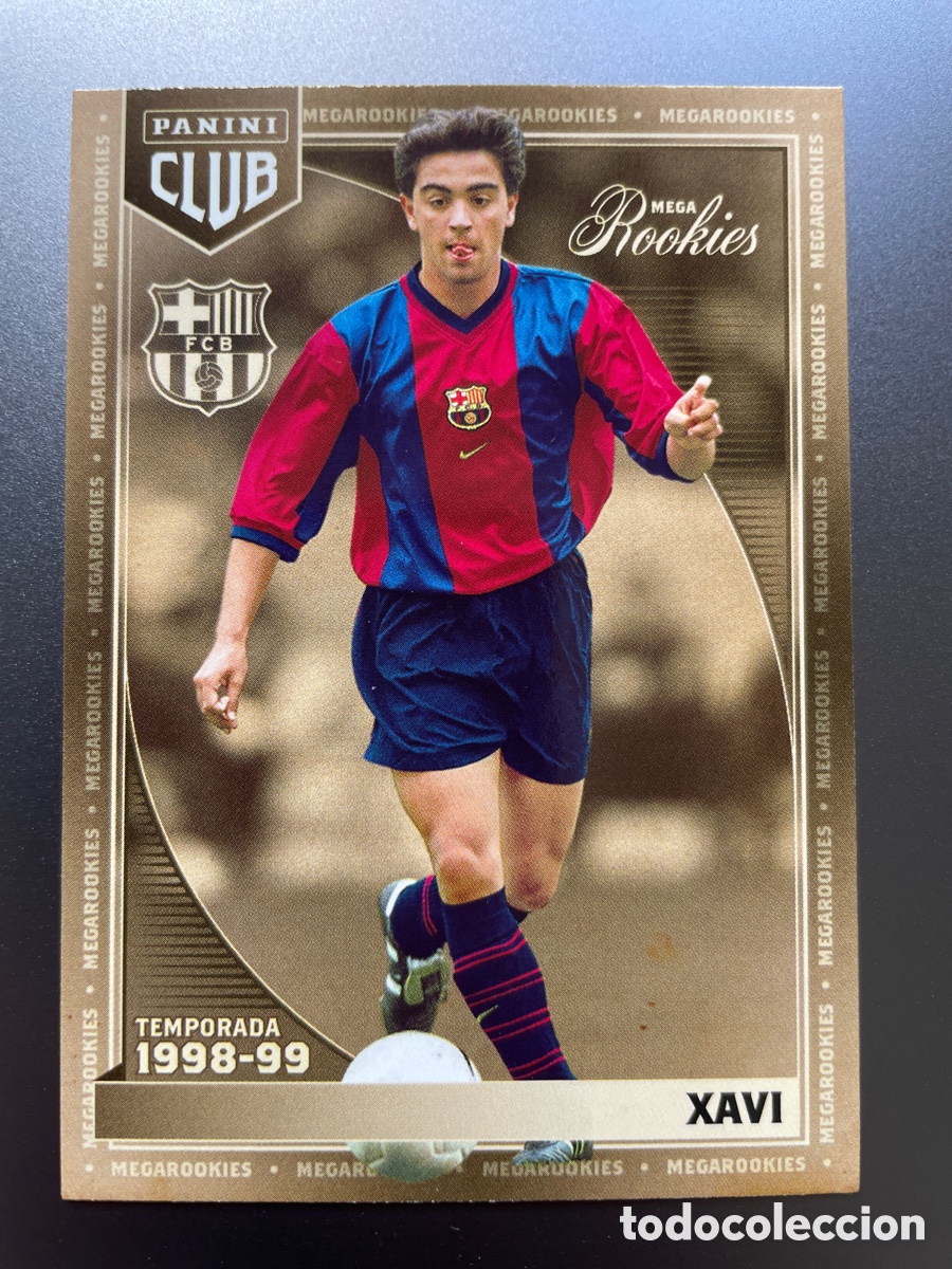 Football Stickers: Xavi 46 Megarookies Panini Club FC Barcelona 2024-25 Rookie