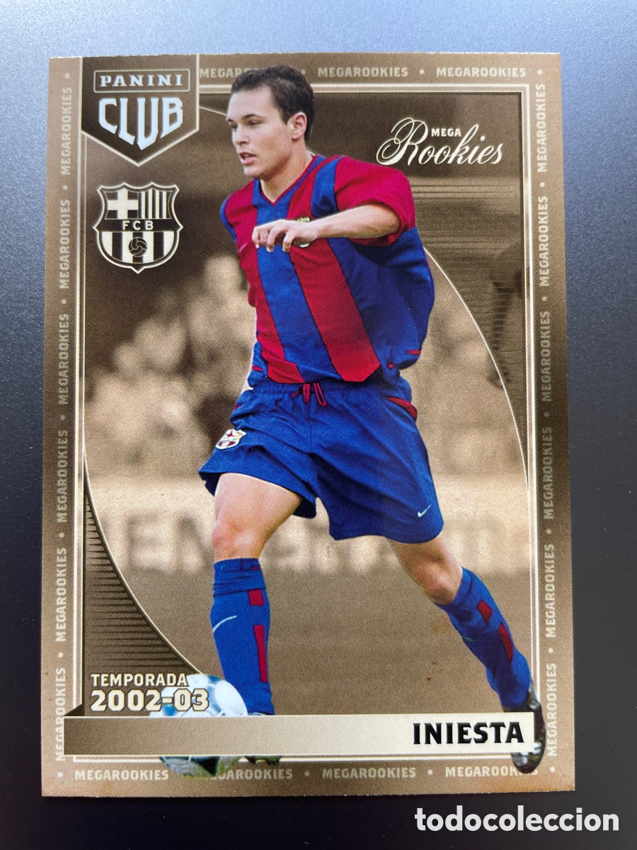 Cromos de F&uacute;tbol: Iniesta 48 Megarookies Panini Club FC Barcelona 2024-25 Rookie