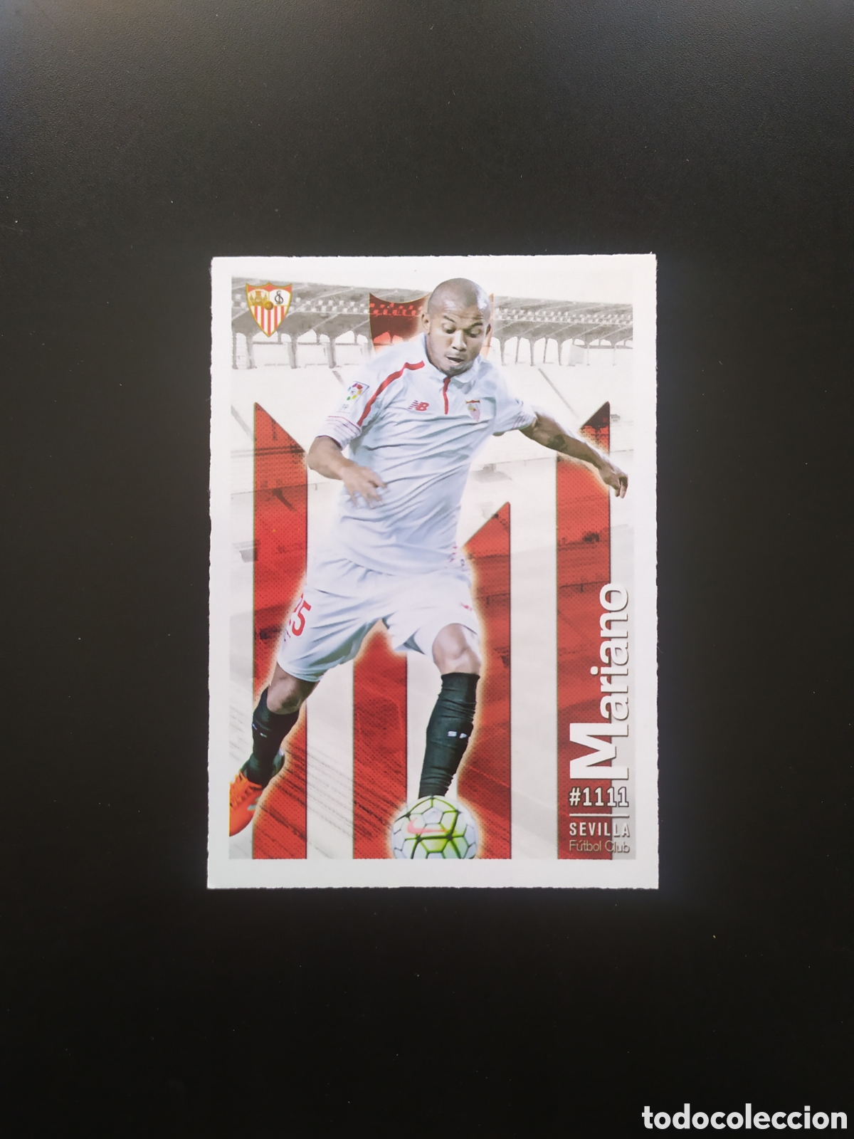 Figurine di Calcio: Mundicromo fichas Liga 2015 2016 15 16 Mariano n&deg; 1111 Sevilla