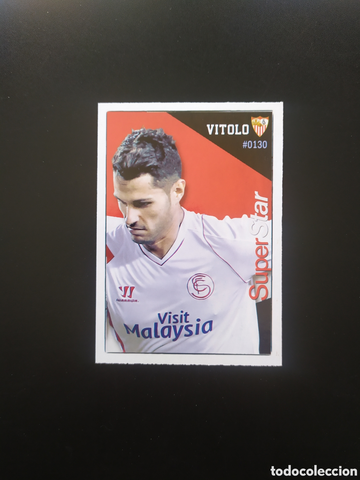 Football Stickers: Mundicromo fichas Liga 2015 2016 15 16 Vitolo superstar n&deg; 130 Sevilla
