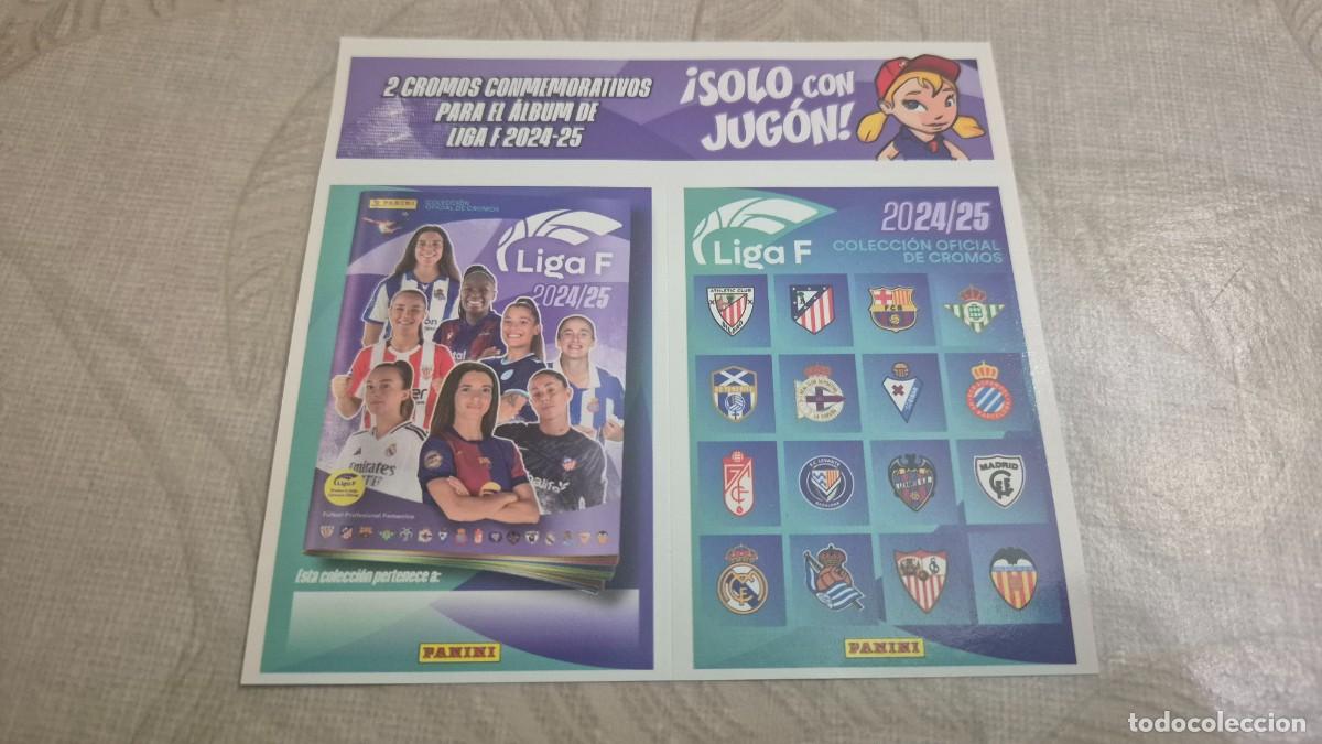 Cromos de f&uacute;tbol: PANINI LIGA FEMENINA (LIGA F) 2024 2025 2 CROMOS CONMEMORATIVOS SOLO CON JUGON