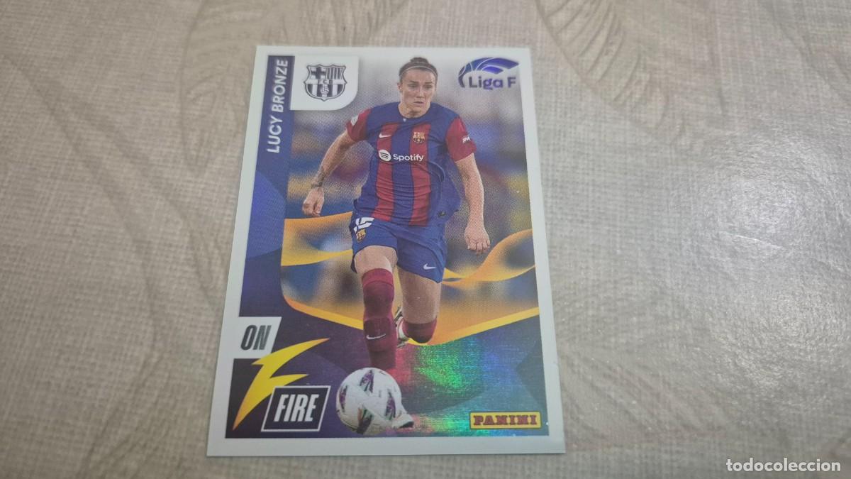 Cromos de F&uacute;tbol: PANINI LIGA FEMENINA (LIGA F) 2023 2024 ON FIRE N&ordm; 342 LUCY BRONZE DEL BARCELONA