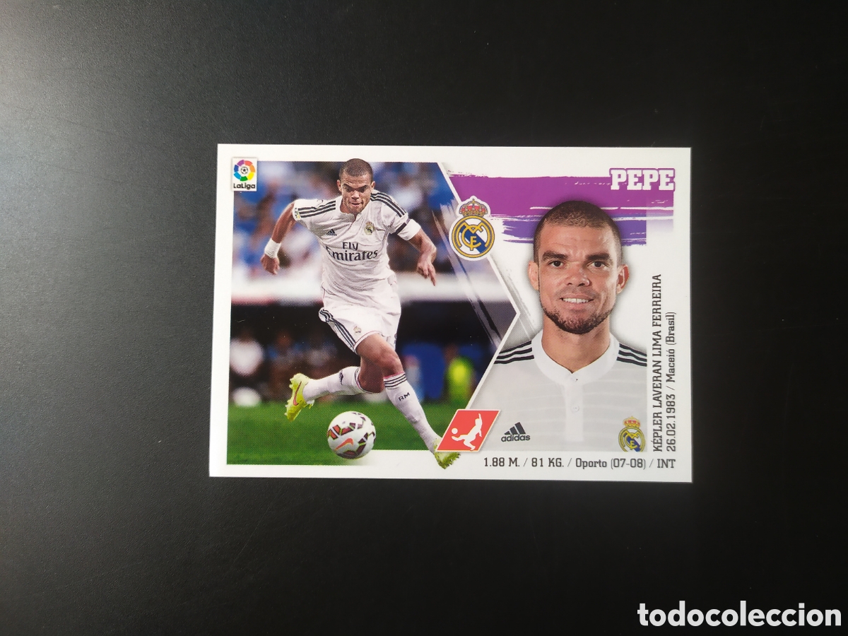 Cromos de f&uacute;tbol: Liga este 2015 2016 15 16 panini Pepe n&deg; 9 Real Madrid