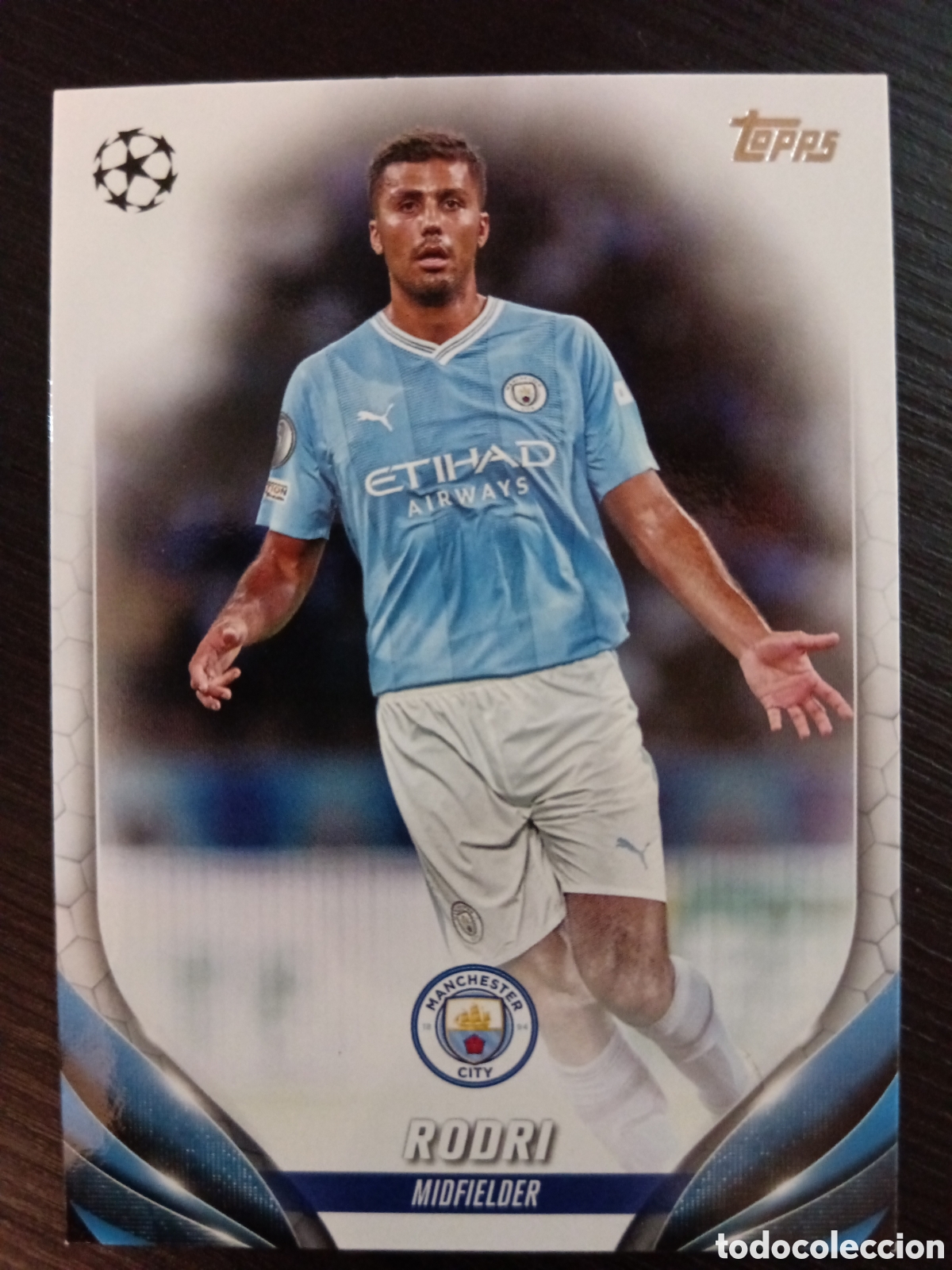 Cromos de f&uacute;tbol: Rodri Manchester City Topps UCC 23-24 #75