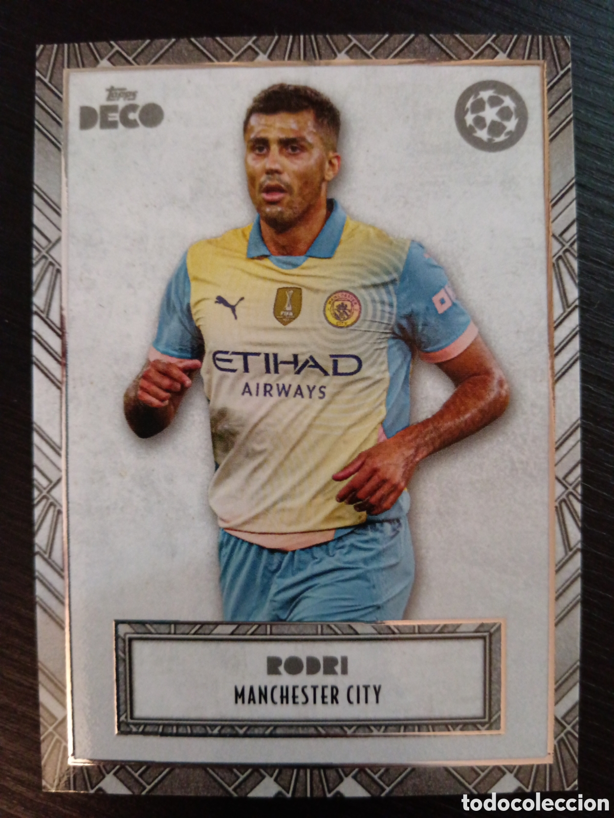 Cromos de f&uacute;tbol: Rodri Manchester City Topps Deco UCL 23-24