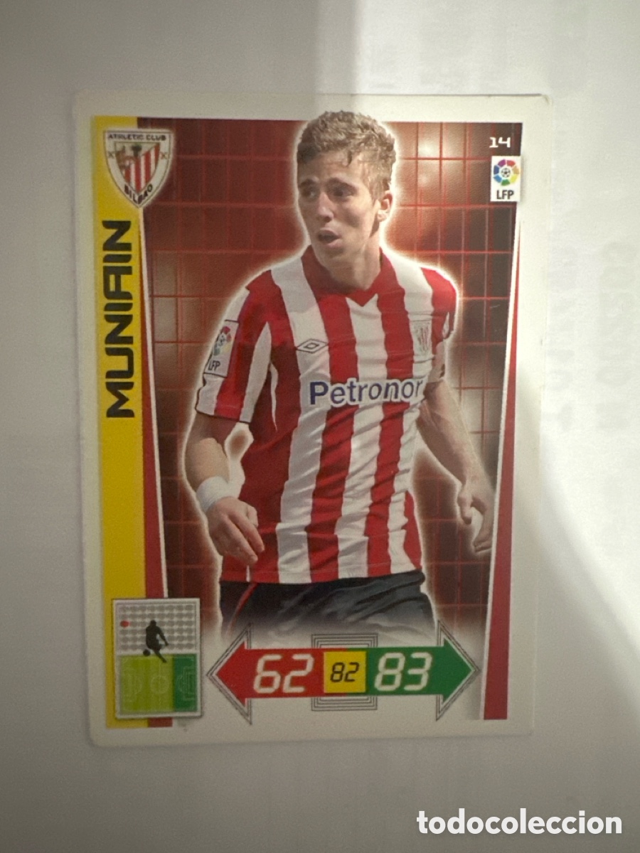 Football Stickers: MUNIAIN 14 ATHLETIC CLUB DE BILBAO ADRENALYN LA LIGA 2012 2013 12 13