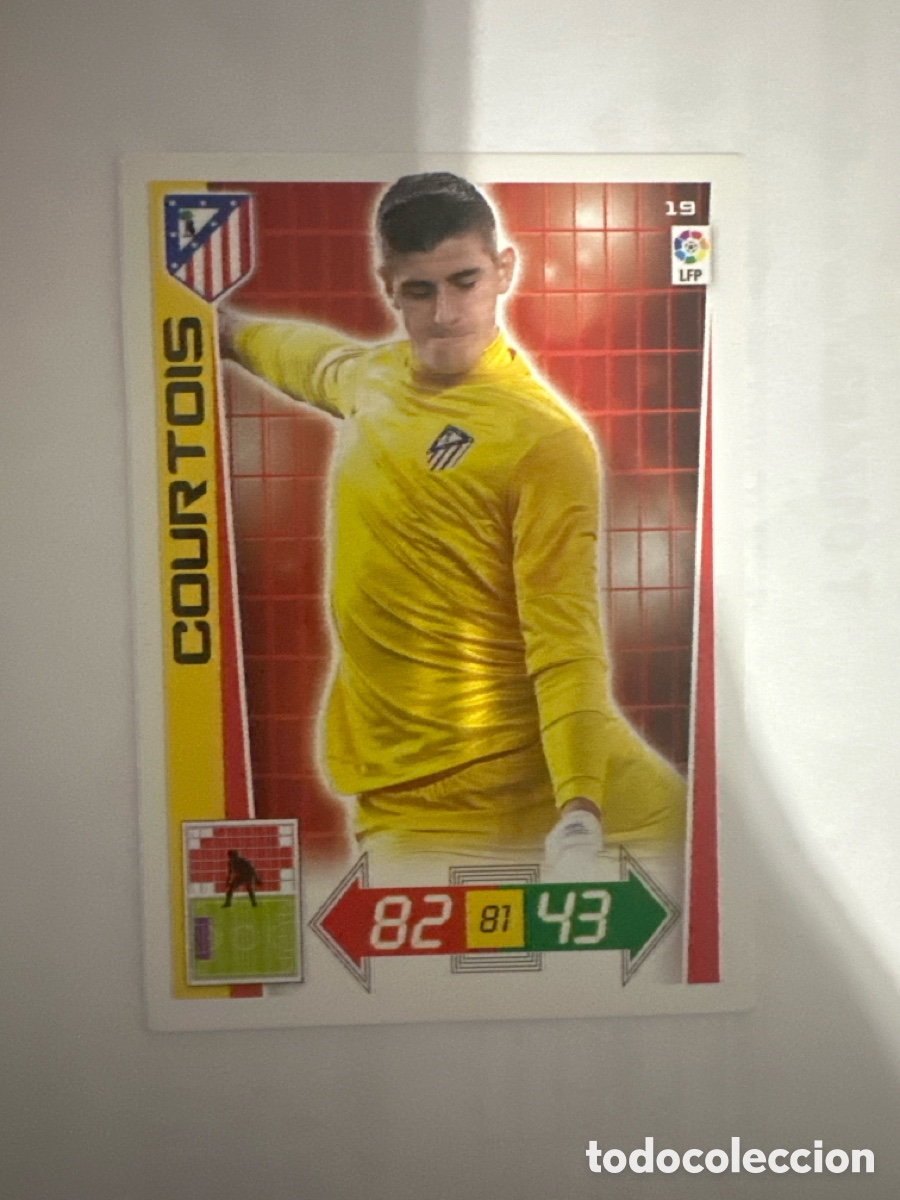 Cromos de F&uacute;tbol: COURTOIS 19 ATL&Eacute;TICO DE MADRID ADRENALYN LA LIGA 2012 2013 12 13
