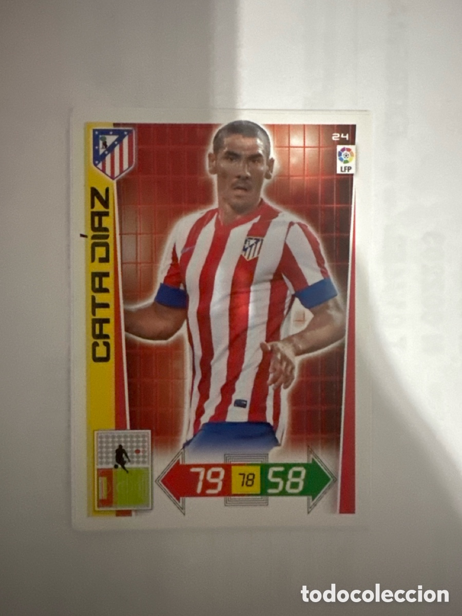 Football Stickers: CATA D&Iacute;AZ 24 ATL&Eacute;TICO DE MADRID ADRENALYN LA LIGA 2012 2013 12 13