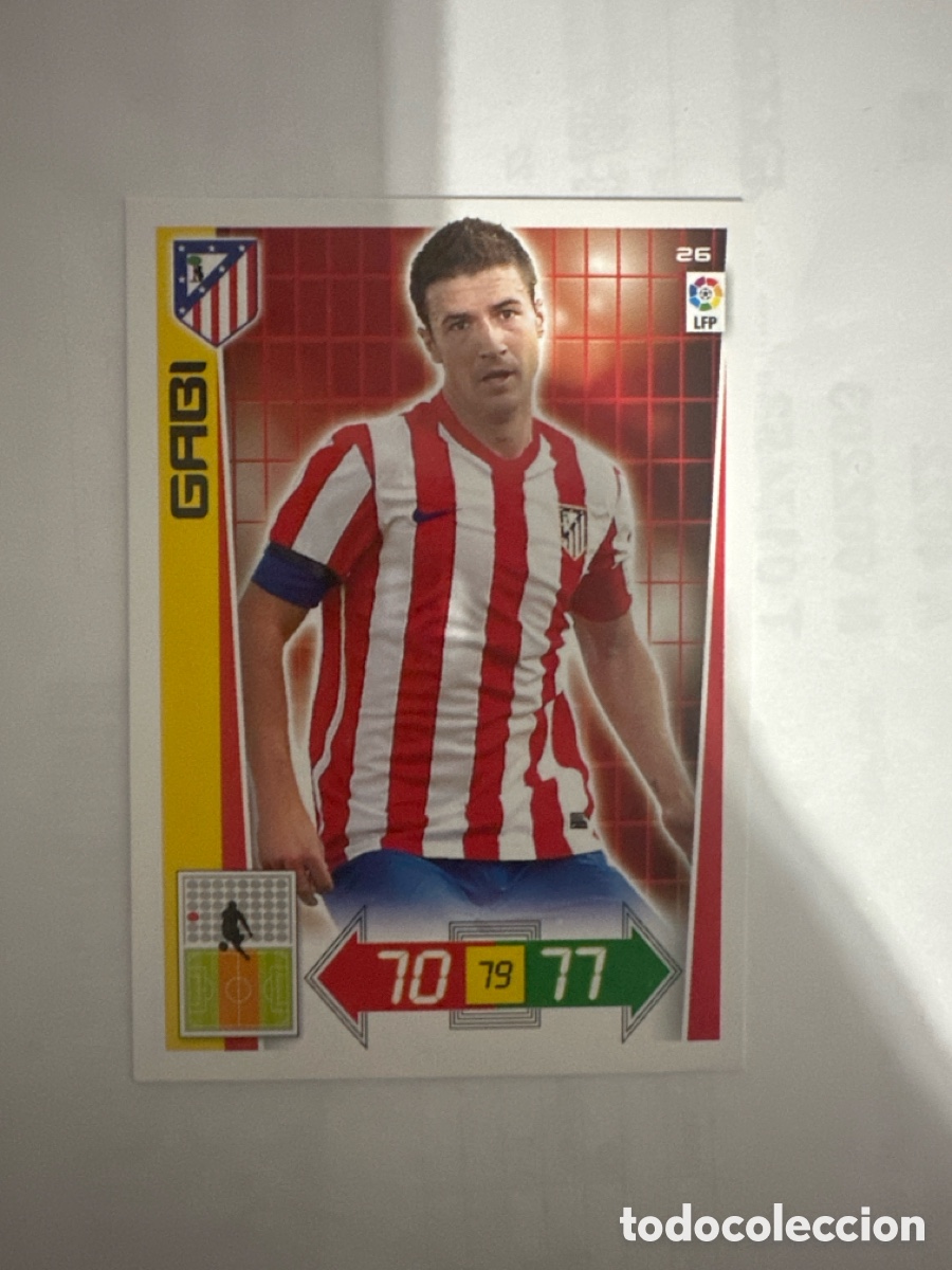 Cromos de Futebol: GABI 26 ATL&Eacute;TICO DE MADRID ADRENALYN LA LIGA 2012 2013 12 13