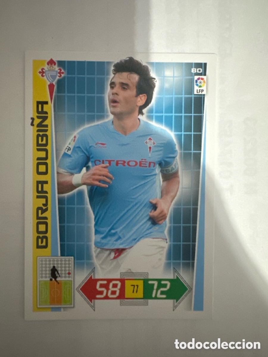 Football Stickers: BORJA OUBI&Ntilde;A 80 CELTA ADRENALYN LA LIGA 2012 2013 12 13