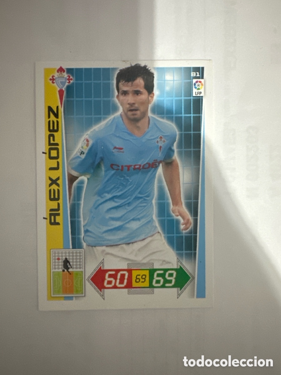 Football Stickers: ALEX L&Oacute;PEZ 81 CELTA ADRENALYN LA LIGA 2012 2013 12 13