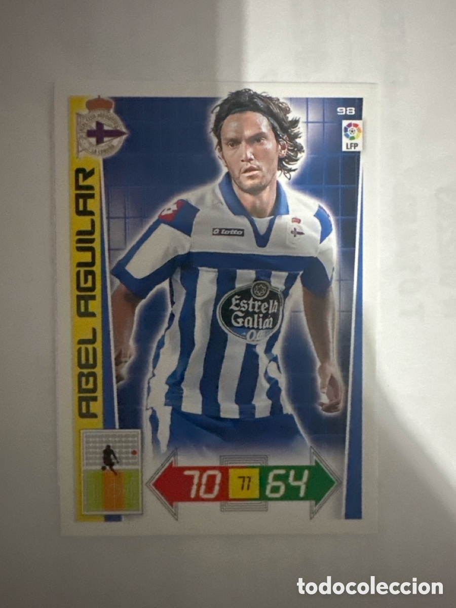 Cromos de F&uacute;tbol: ABEL AGUILAR 98 DEPORTIVO ADRENALYN LA LIGA 2012 2013 12 13