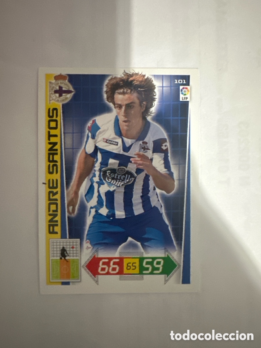 Football Stickers: ANDR&Eacute; SANTOS 101 DEPORTIVO ADRENALYN LA LIGA 2012 2013 12 13