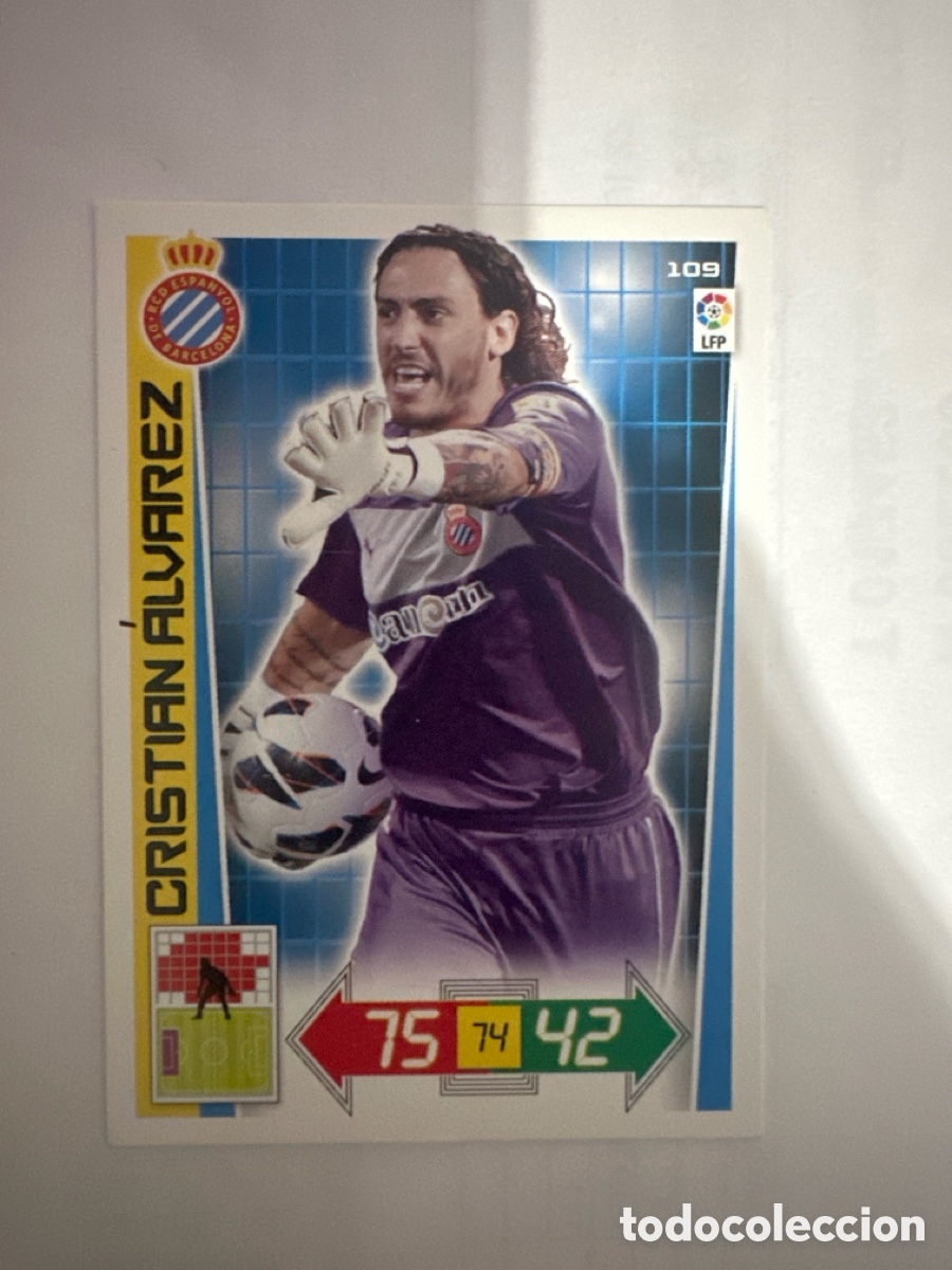 Cromos de Futebol: CRISTIAN &Aacute;LVAREZ 109 ESPANYOL ADRENALYN LA LIGA 2012 2013 12 13