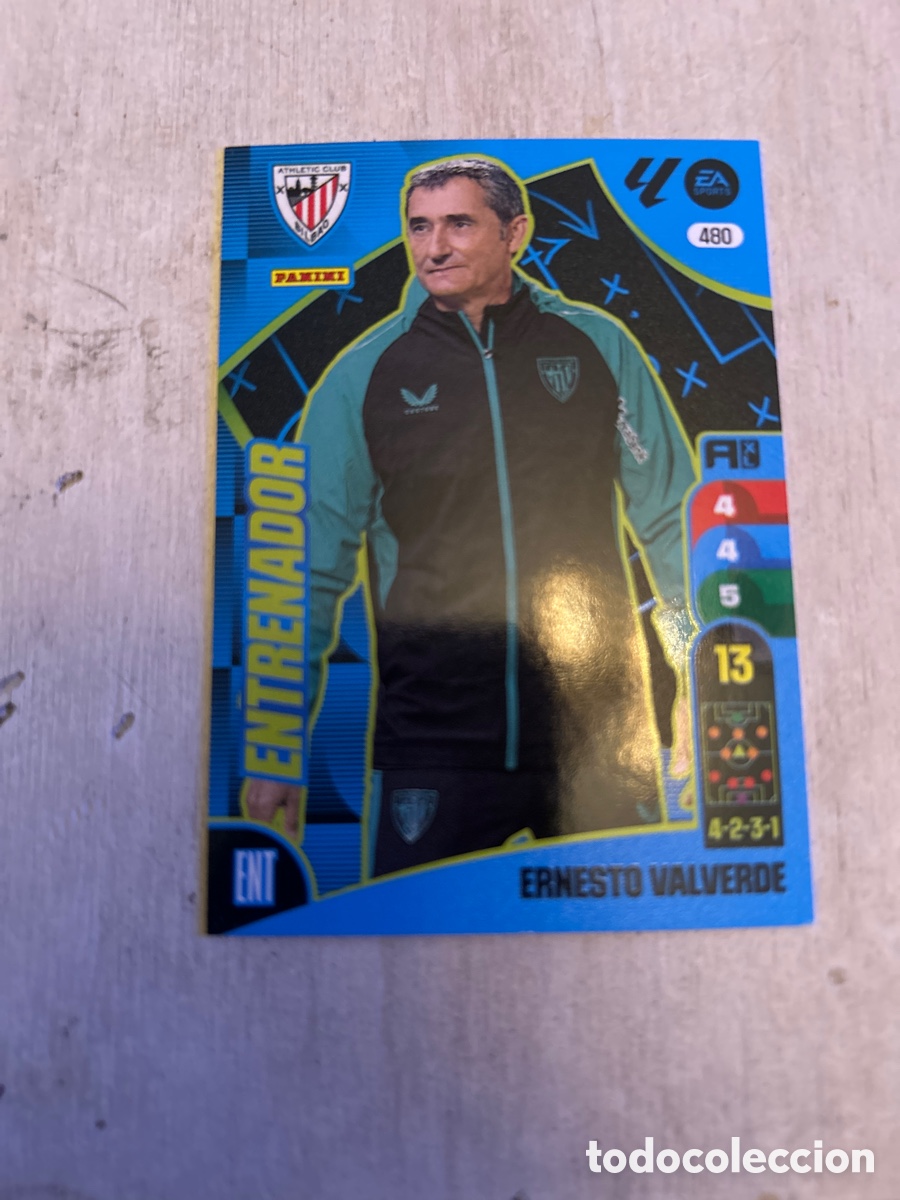 Figurine di Calcio: Ernesto Valverde entrenador 480 Athletic Adrenalyn 2024 2025