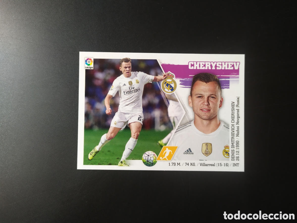 Cartes &agrave; collectionner de Football: Liga este 2015 2016 15 16 panini Cheryshev n&deg; 22 Real Madrid