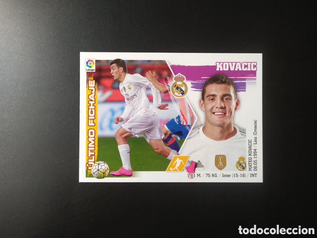 Cartes &agrave; collectionner de Football: Liga este 2015 2016 15 16 panini Kovacic fichaje n&deg; 42 Real Madrid