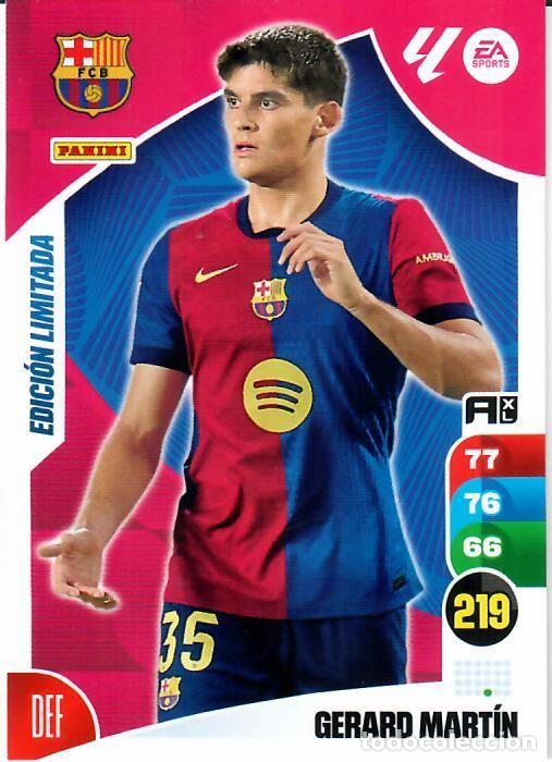Cromos de f&uacute;tbol: PANINI ADRENALYN - LIGA 2024-25 (24 - 25) - EDICI&Oacute;N LIMITADA - GERARD MART&Iacute;N - BARCELONA