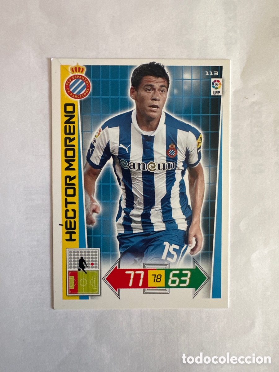 Fu&szlig;ball-Sticker: H&Eacute;CTOR MORENO 113 ESPANYOL ADRENALYN LA LIGA 2012 2013 12 13