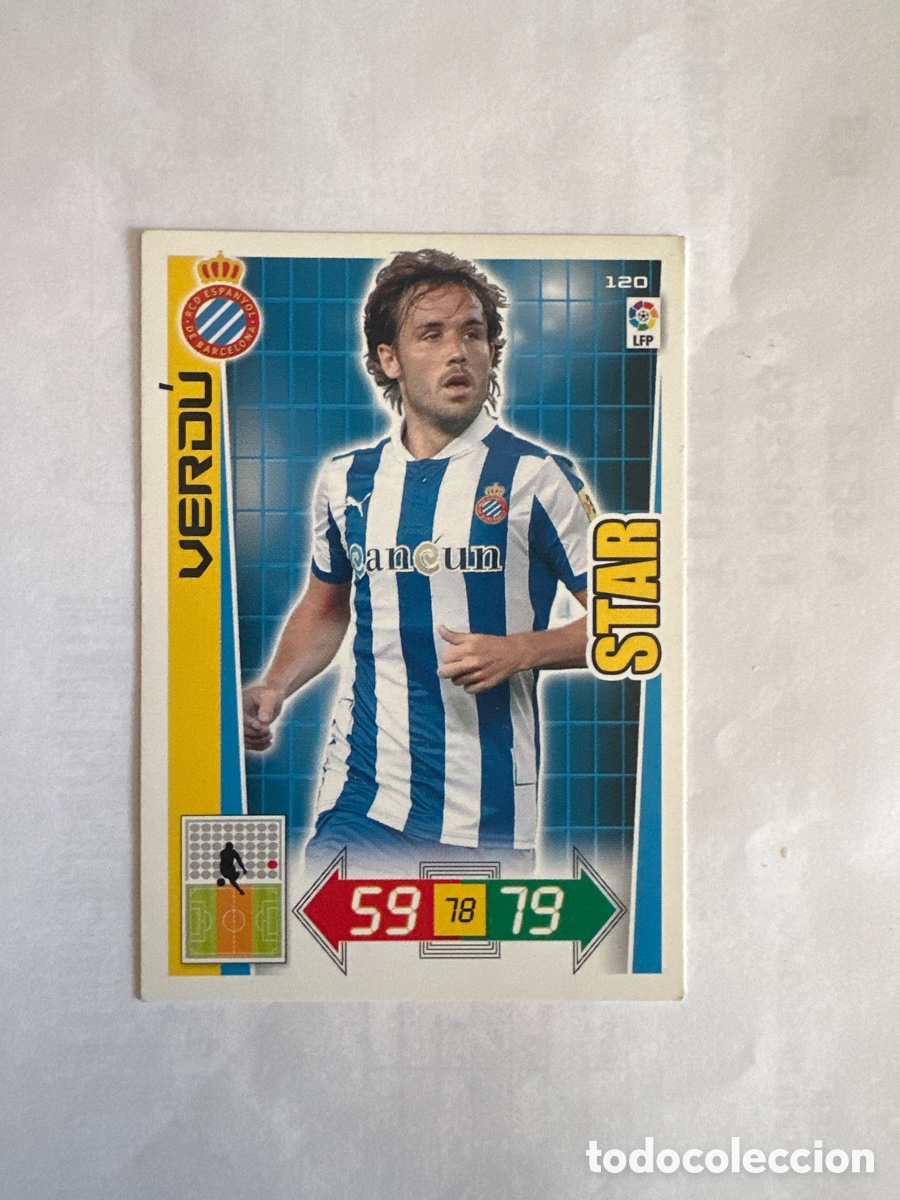 Football Stickers: VERDU 120 ESPANYOL ADRENALYN LA LIGA 2012 2013 12 13