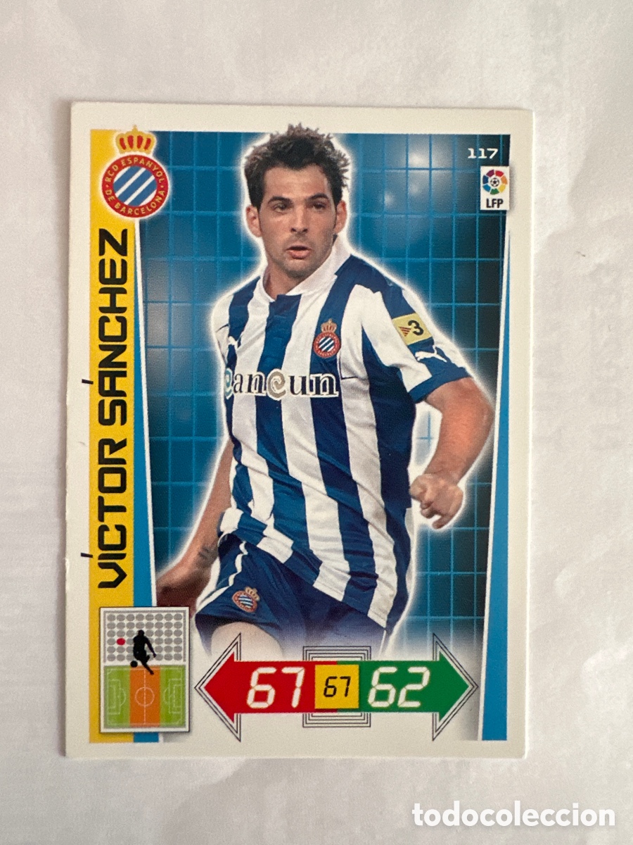 Cromos de Futebol: V&Iacute;CTOR S&Aacute;NCHEZ 117 ESPANYOL ADRENALYN LA LIGA 2012 2013 12 13