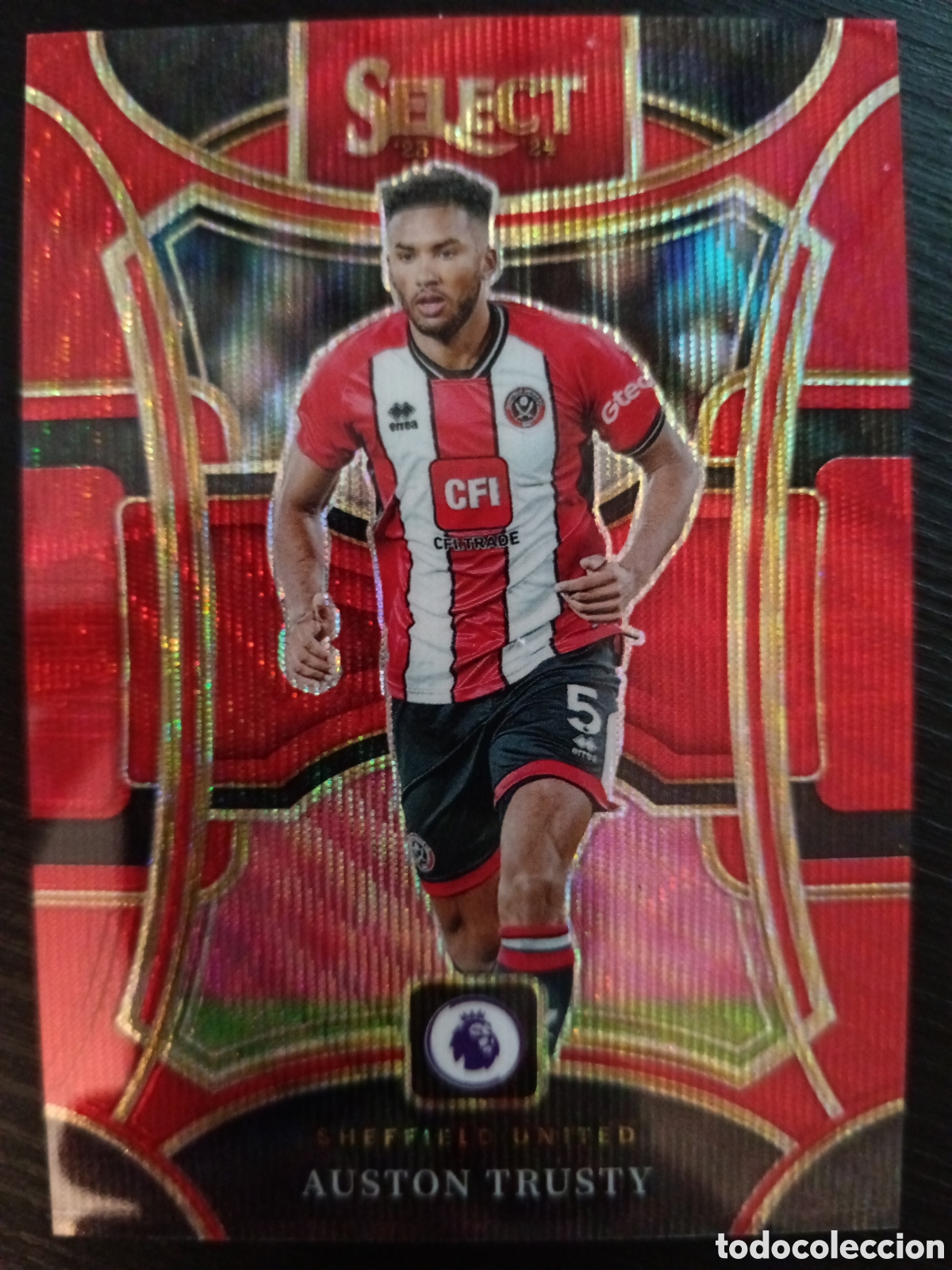 Cromos de f&uacute;tbol: Auston Trusty Sheffield United Red Wave /149 Select Premier League 23-24 #185