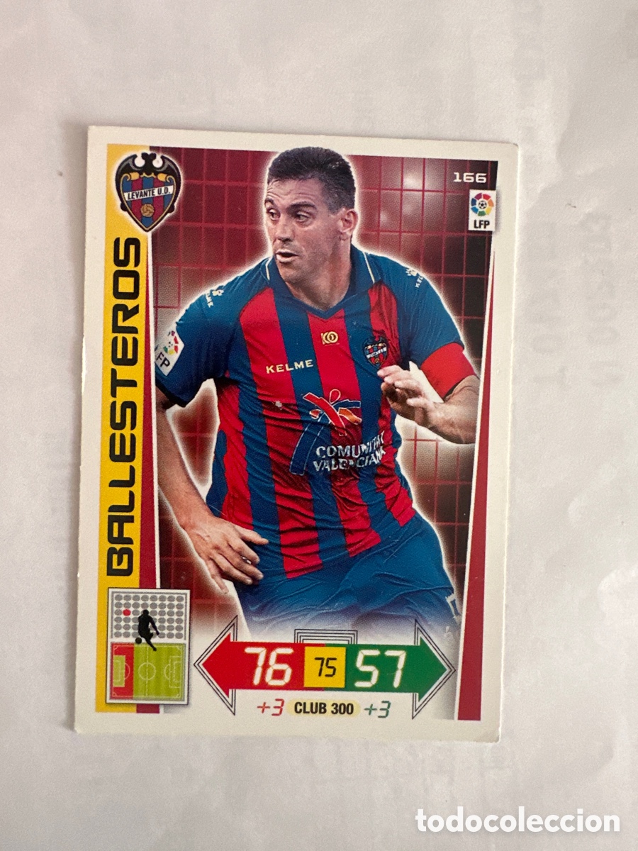 Fu&szlig;ball-Sticker: BALLESTEROS 166 LEVANTE ADRENALYN LA LIGA 2012 2013 12 13