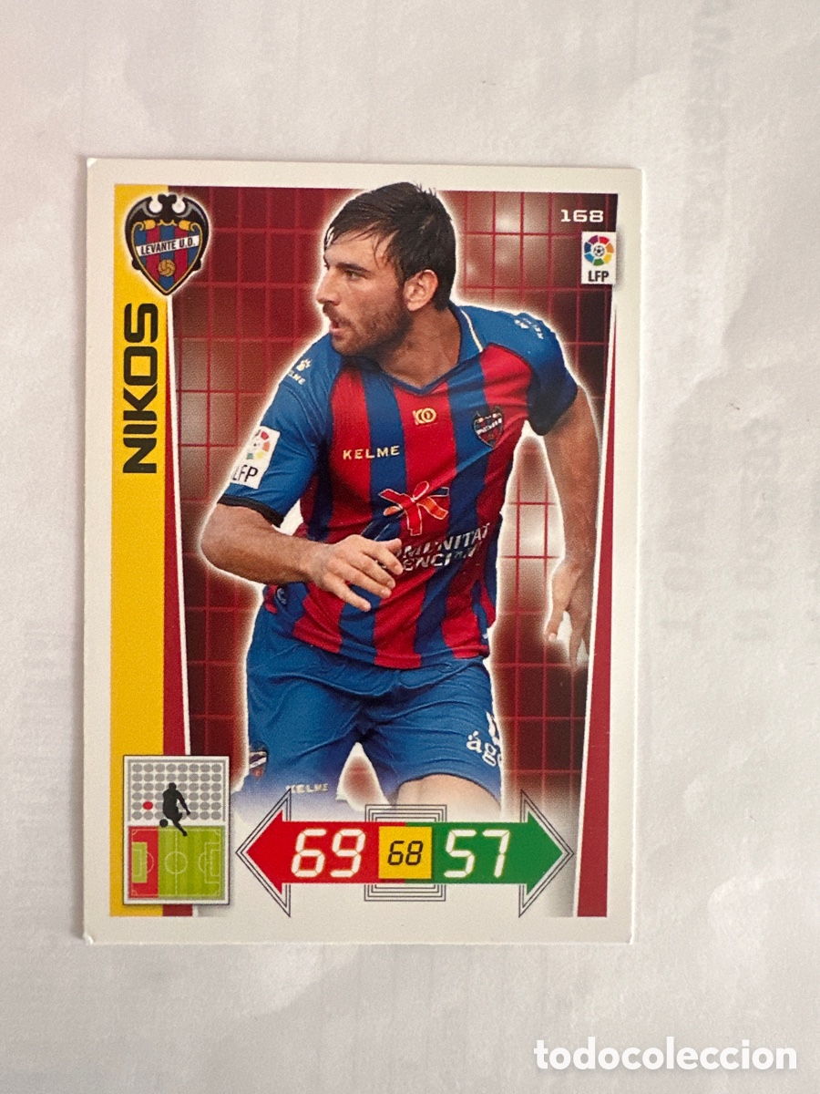 Football Stickers: NIKOS 168 LEVANTE ADRENALYN LA LIGA 2012 2013 12 13