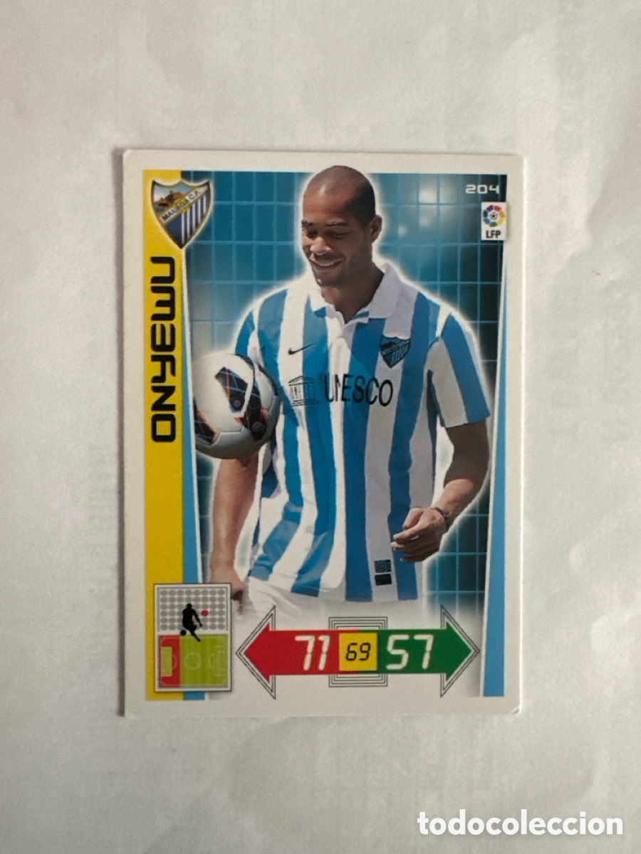 Fu&szlig;ball-Sticker: ONYEWU 204 M&Aacute;LAGA ADRENALYN LA LIGA 2012 2013 12 13