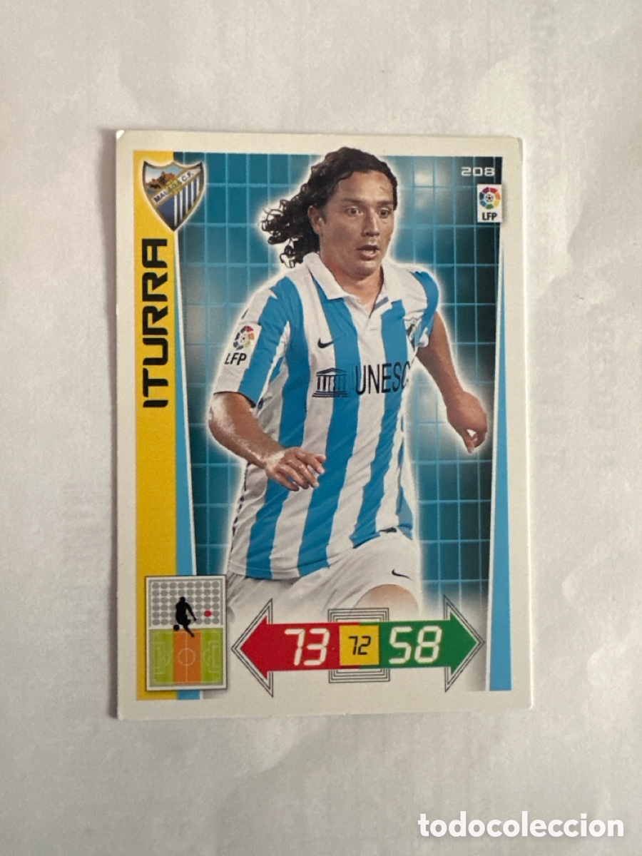 Cartes &agrave; collectionner de Football: ITURRA 208 M&Aacute;LAGA ADRENALYN LA LIGA 2012 2013 12 13