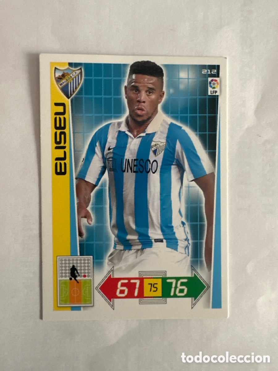 Fu&szlig;ball-Sticker: ELISEU 212 M&Aacute;LAGA ADRENALYN LA LIGA 2012 2013 12 13