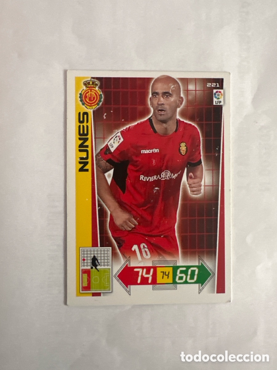 Cartes &agrave; collectionner de Football: NUNES 221 MALLORCA ADRENALYN LA LIGA 2012 2013 12 13