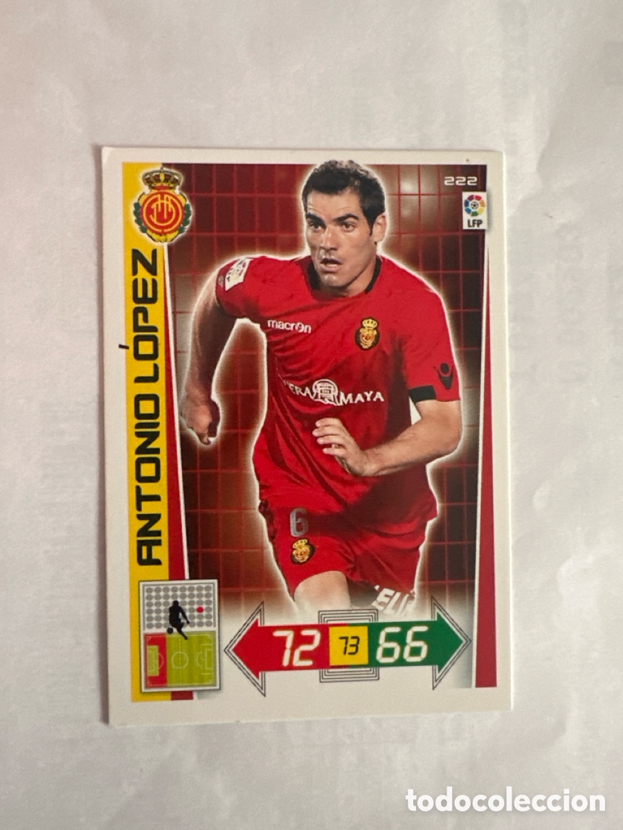 Football Stickers: ANTONIO L&Oacute;PEZ 222 MALLORCA ADRENALYN LA LIGA 2012 2013 12 13