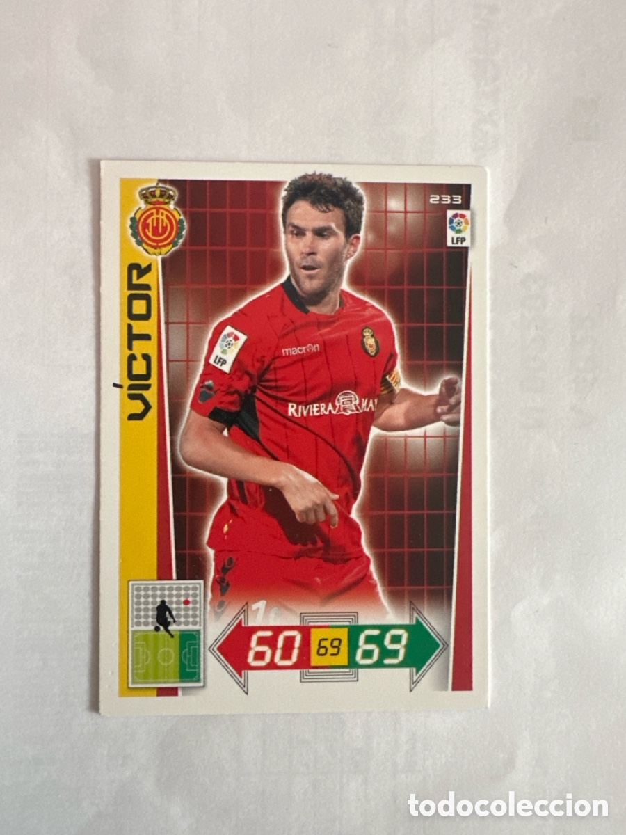 Football Stickers: V&Iacute;CTOR 233 MALLORCA ADRENALYN LA LIGA 2012 2013 12 13