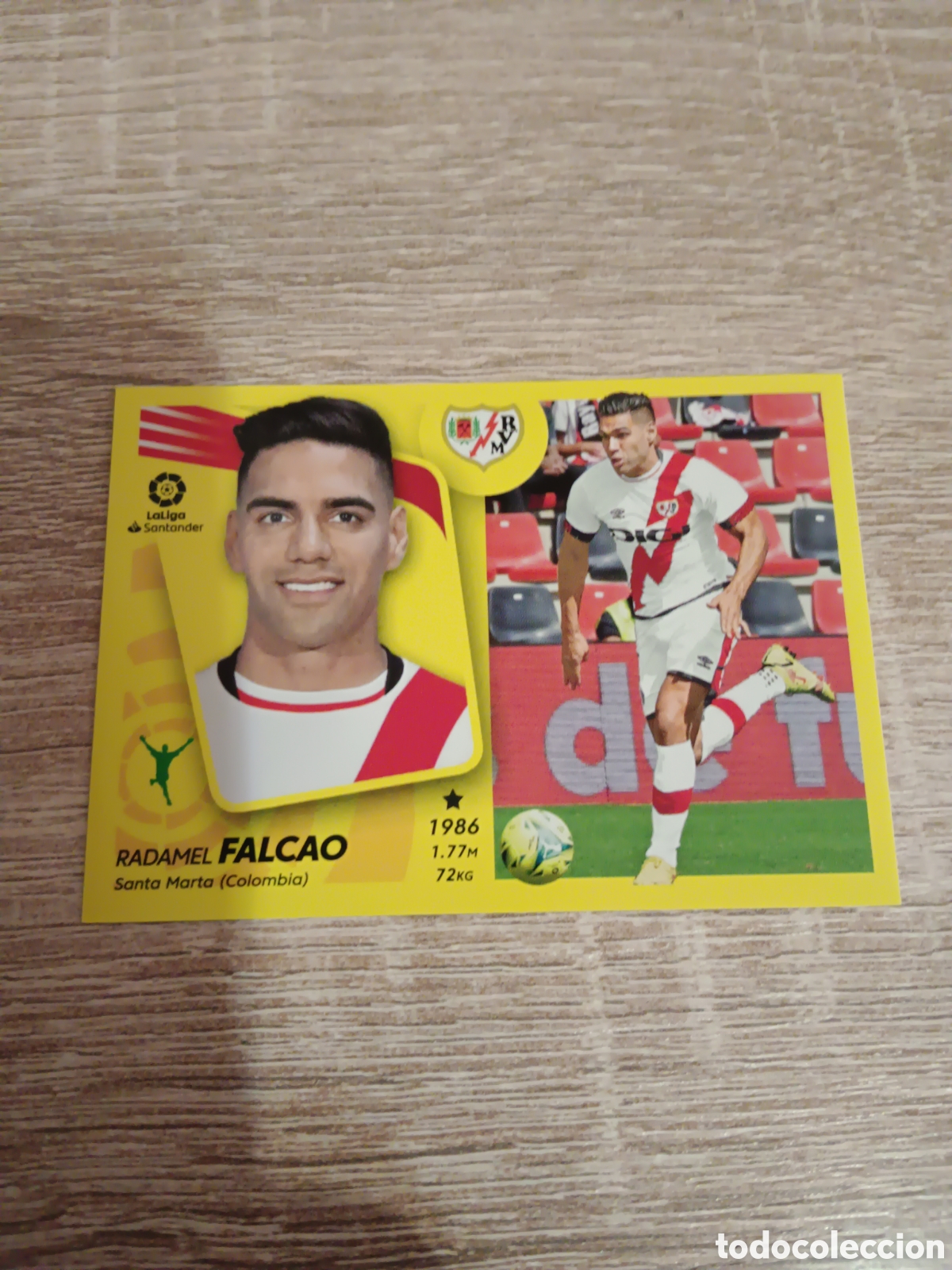 Cromos de f&uacute;tbol: Falcao Rayo Vallecano fichaje 60 liga 2021 2022 21 22 ediciones este