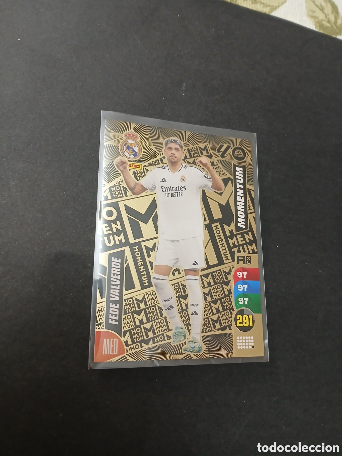 Cromos de F&uacute;tbol: FEDE VALVERDE REAL MADRID MOMENTUM ADRENALYN XL LIGA 2024/2025 24 25 PANINI