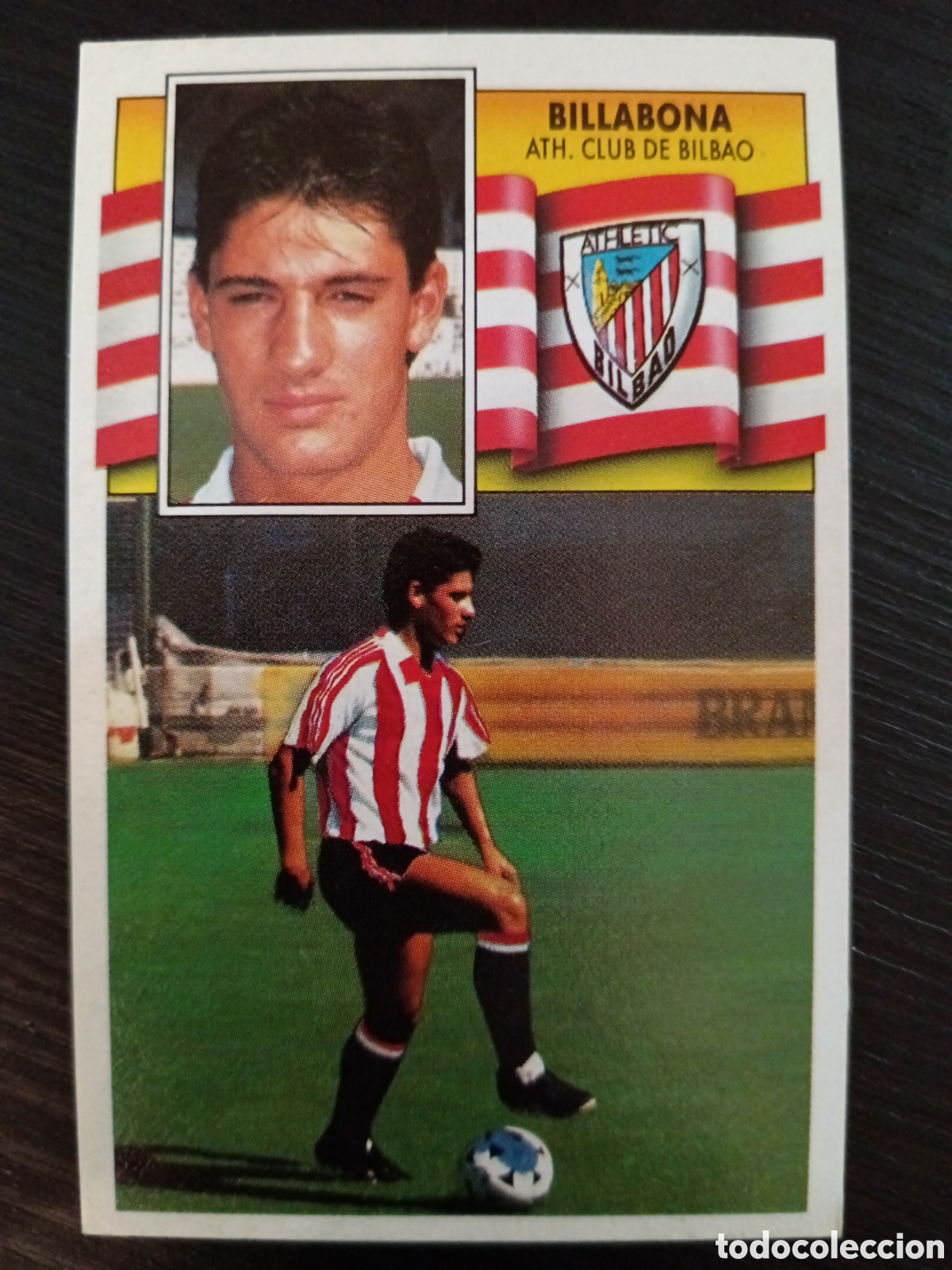 Cromos de f&uacute;tbol: Billabona Athletic Fichaje N&deg;1 Este 90-91 DESPEGADO
